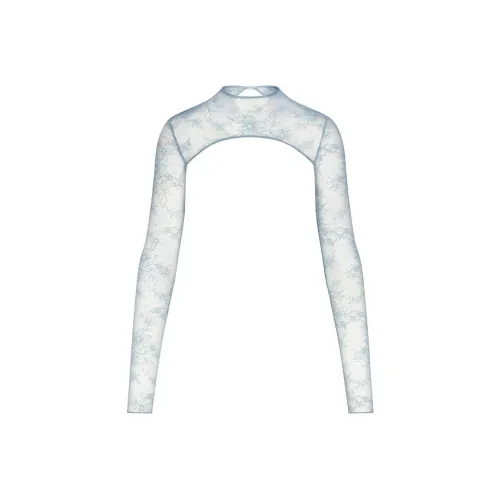 SKIMS Ультра Fine Кружево SHRUG CROP TOP Женские Деним Деним