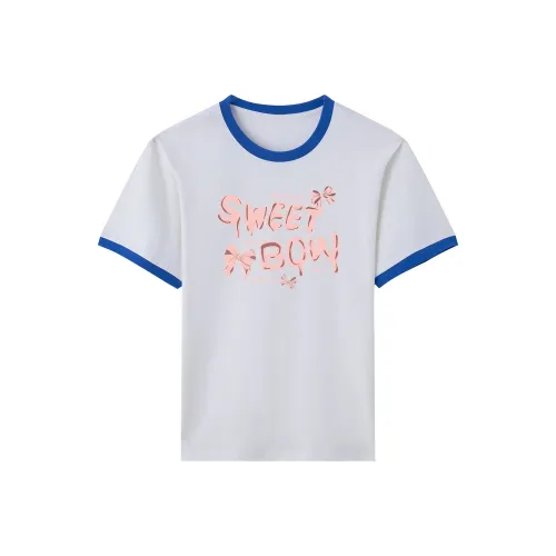 TEME T Рубашка Женская Белая и Синяя