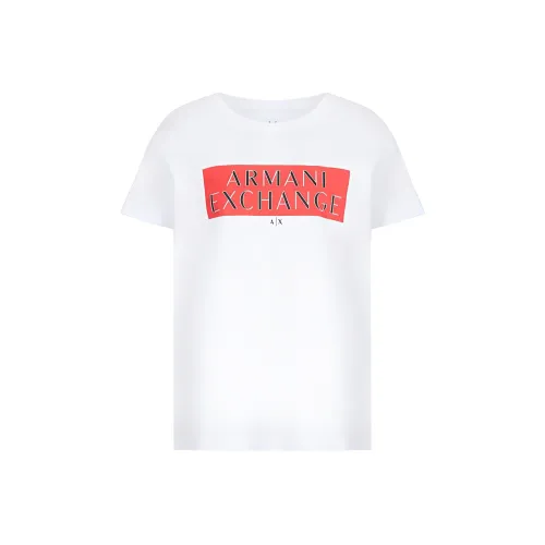 ARMANI EXCHANGEAE SS22 Рукав с оборванным плечом T-рубашка Женская