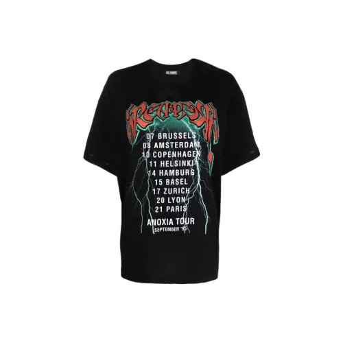 RAF SIMONS Черные Женские Футболки