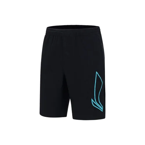 Шорты для спорта с подкладкой мужские черные