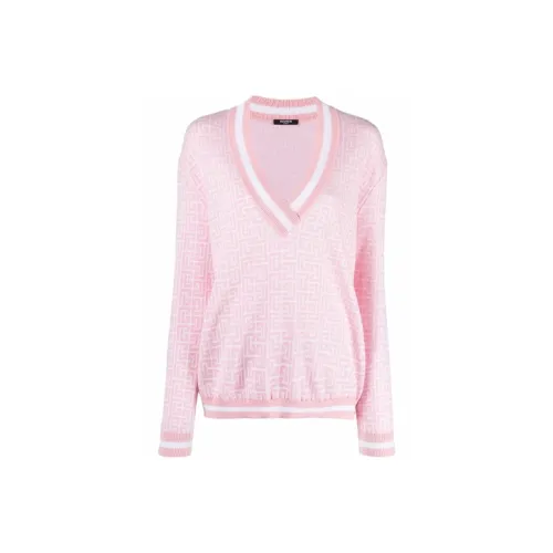 BALMAIN FW21 Свитер Женский Розовый