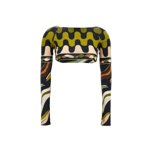 EMILIO PUCCI Многоцветные Женские Т-рубашки