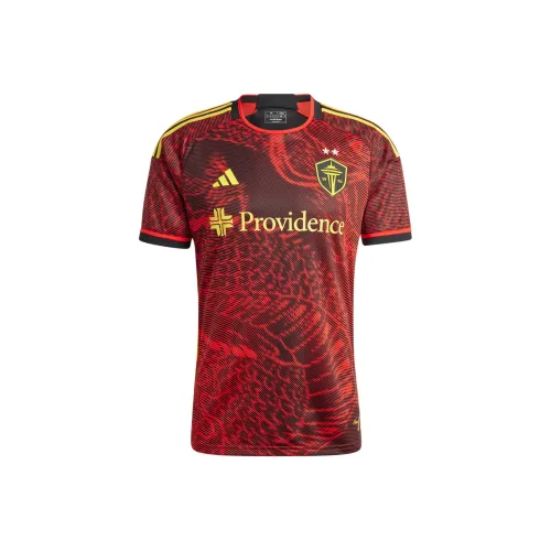 Adidas Seattle Sounders FC Red Black Мужская Футбольная Джерси