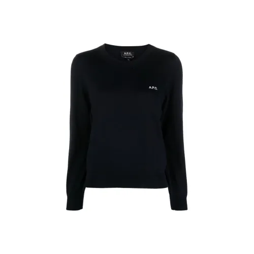 A.P.C Морской синий Женские Свитеры