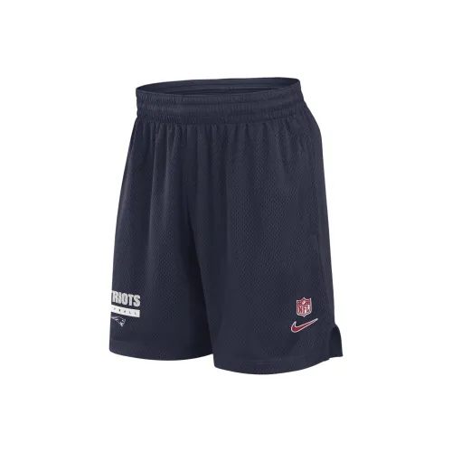 Nike NFL New England Patriots Sideline Баскетбольные шорты Мужские Морской синий