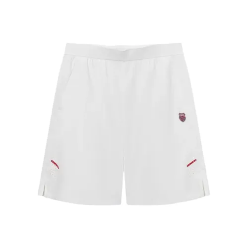 K·SWISS Белый цвет снежного пика Мужские спортивные шорты