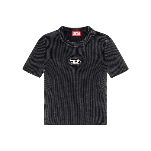 DIESEL Стандартная T-рубашка Женская Черная