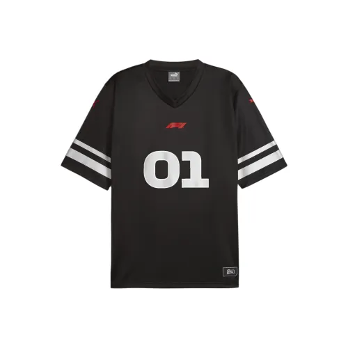 PUMA Черная Мужская Футбольная Джерси