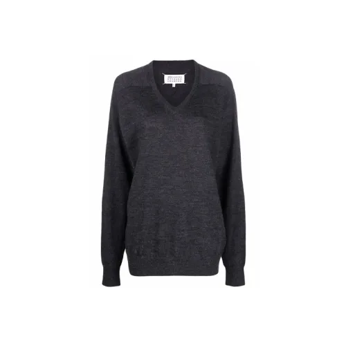 Maison Margiela FW21 Свободный крой Свитер Женский Темно-серый