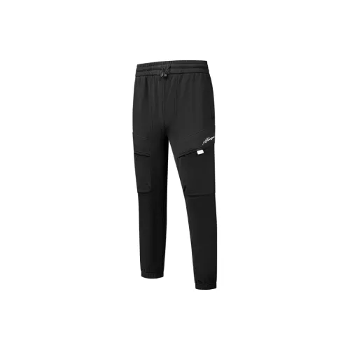 QIAODAN Sports Life Collection Черные Мужские Спортивные Брюки