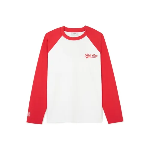 MLB SS24 Рукав реглан T-рубашка Женская Красная