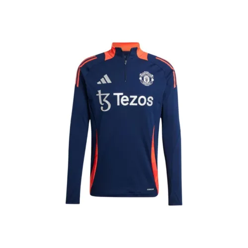 Adidas Manchester United TIRO 24 Тренировка Топ Футбол Джерси Мужской Синий
