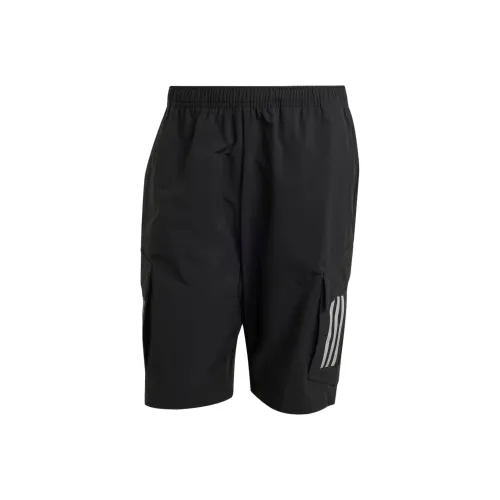 Adidas x Mercedes AMG Petronas F1 Team SS25 Спортивные шорты Мужские Черные Отражающие Серебристые