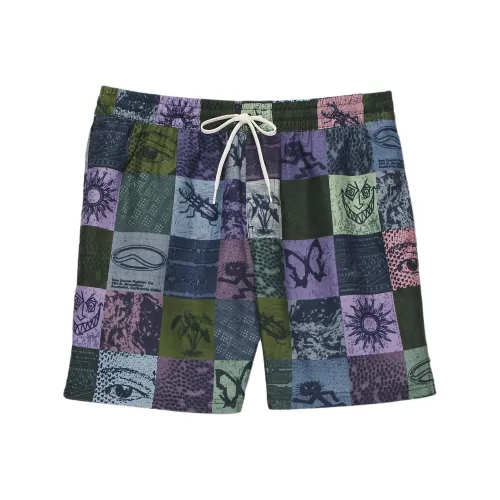 Vans Primary Принт Повседневные шорты Мужской Лайм Джем