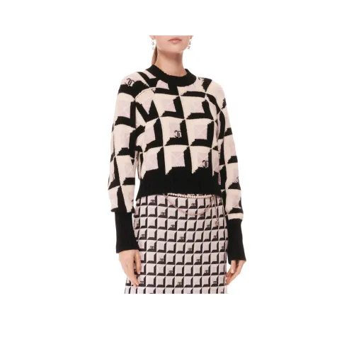 CHANEL 24 Осенний Зимний Новый Приход Светлый Фиолетовый Свитер Женский