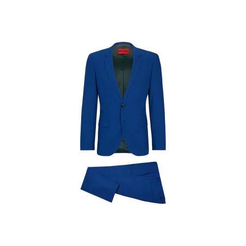 Hugo Boss Extra Slim Fit костюм из эластичной ткани для выступлений мужской синий