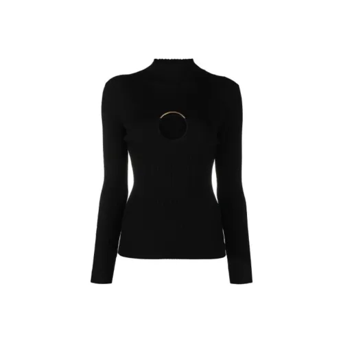 VERSACE Slim Fit Свитер Весенний Осенний Женский Черный