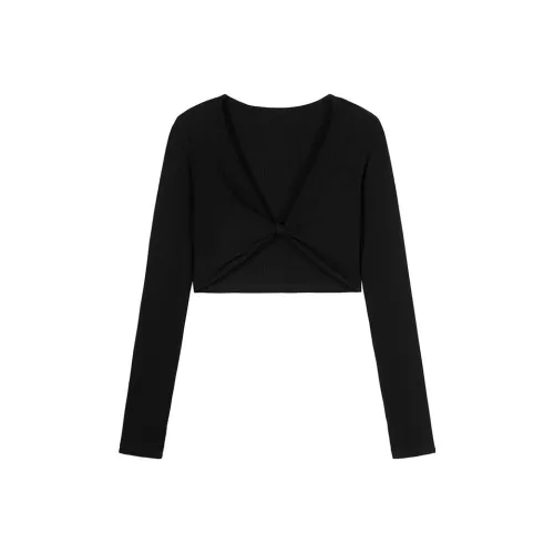 CARIEDO Черный Женские Короткие Топы