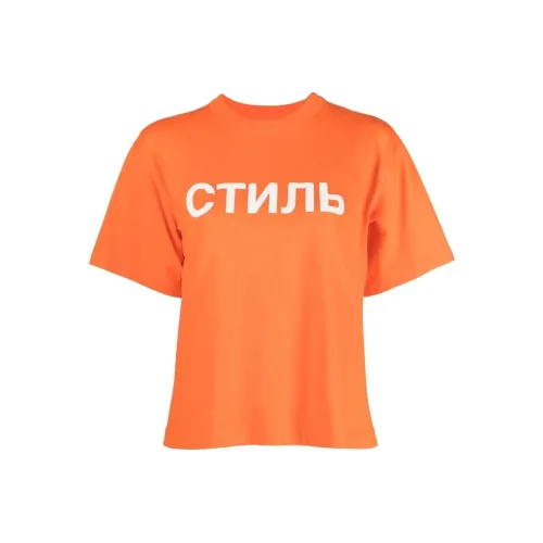 HERON PRESTON Апельсиновые Женские Рубашки T
