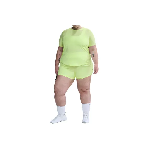 nike Dri Fit Стандартная T-рубашка Женская Желтая 701