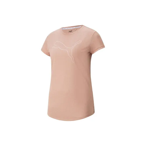 PUMA RTG Heather LOGO T-рубашка ROSETTE Женская Оранжевая