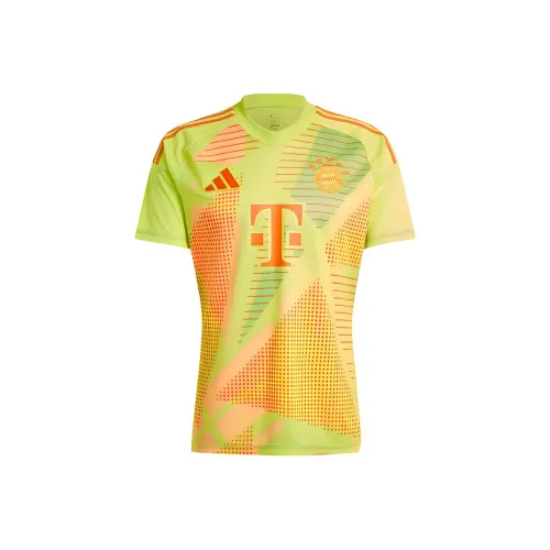 Adidas FC Bayern 24 25 Голкипер Джерси Футбол Джерси Мужской Половина Солнце Желтый