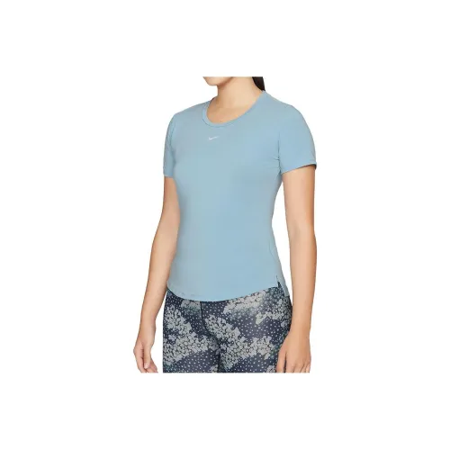 NIKE Dri Fit Синие Женские Футболки