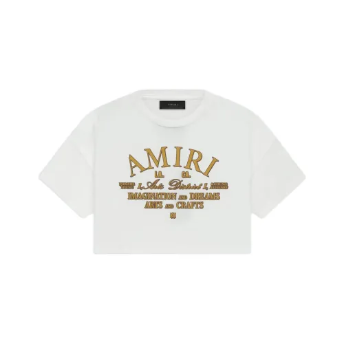 AMIRI Т-рубашка с оборванным рукавом женская белая