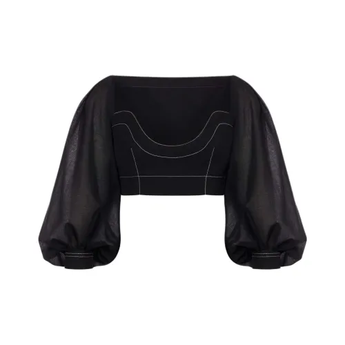 PHILOSOPHY DI LORENZO SERAFINI Crop Top Женский Черный