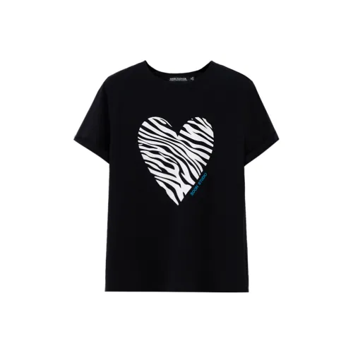 SOON FLOWER T-рубашка Женская Черная Летняя