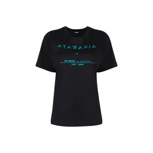 RAF SIMONS Черные Женские Футболки