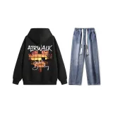 Set (Black Top + Dark Blue Jeans)  
Комплект (Черный топ + Темно-синие джинсы)