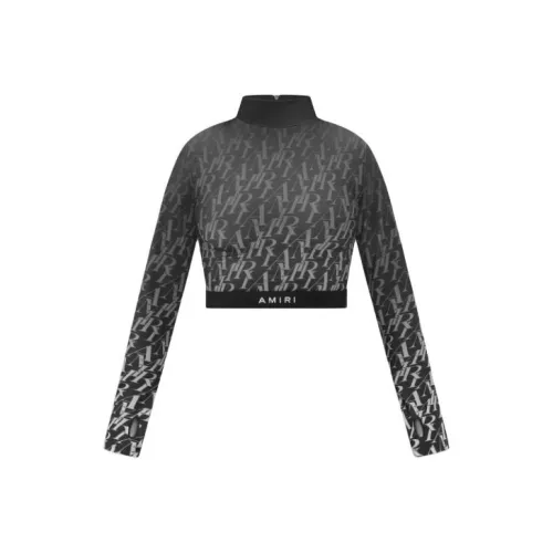 AMIRI Стандартная футболка женская черная