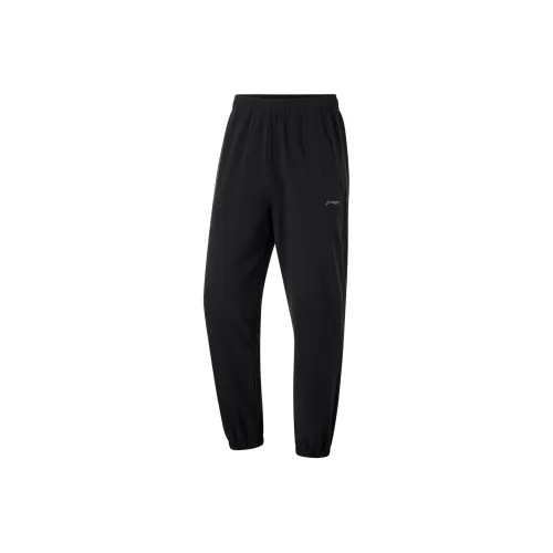 LINING Fitness Series Мужские спортивные брюки черного цвета