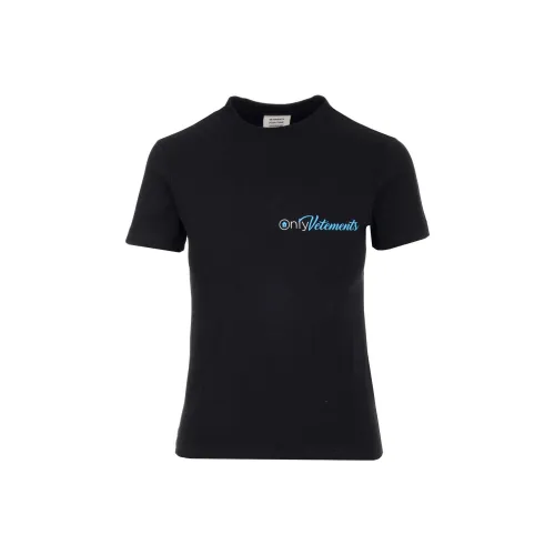 Vetements Черные Женские Футболки