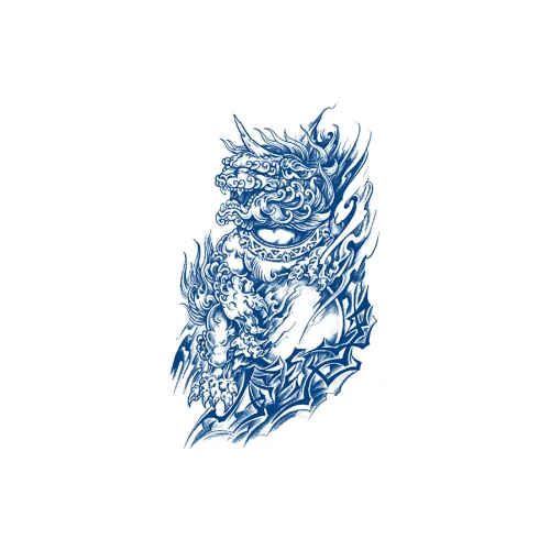 LIEJI Fire Mecha Herb Tattoo Sticker LIEJI Огонь Меха Травяной Тату Стикер