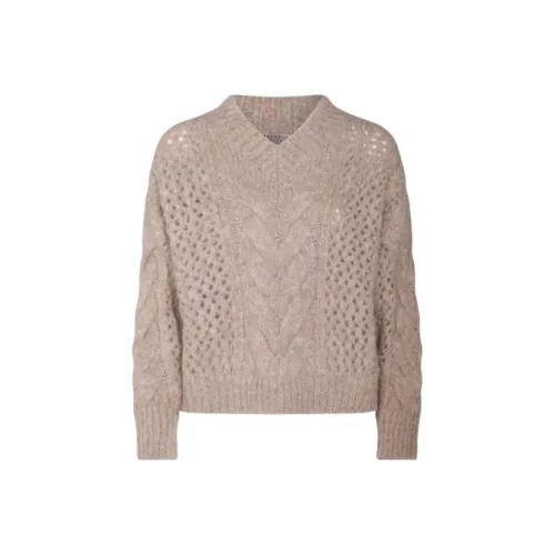 BRUNELLO CUCINELLI Свитер Женский Светлый Умбра