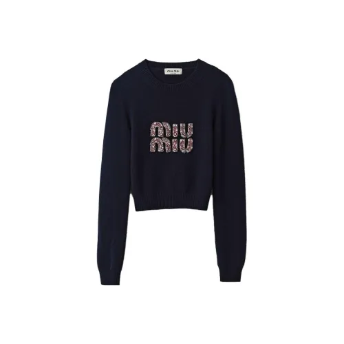 MIU MIU Свитер Женский Морской Синий