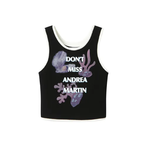 ANDREA MARTIN Майка Женская Черная