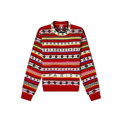 KENZO Женские свитеры красного цвета