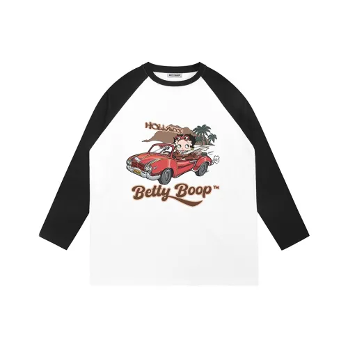BETTY BOOP совместная брендированная футболка Женская Белая Черная