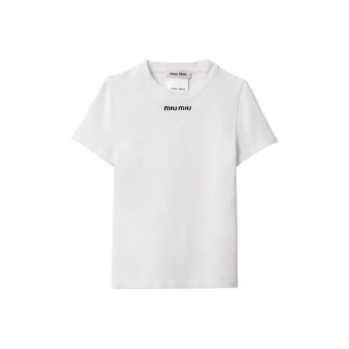 MIU MIU Стандартная футболка Women's White