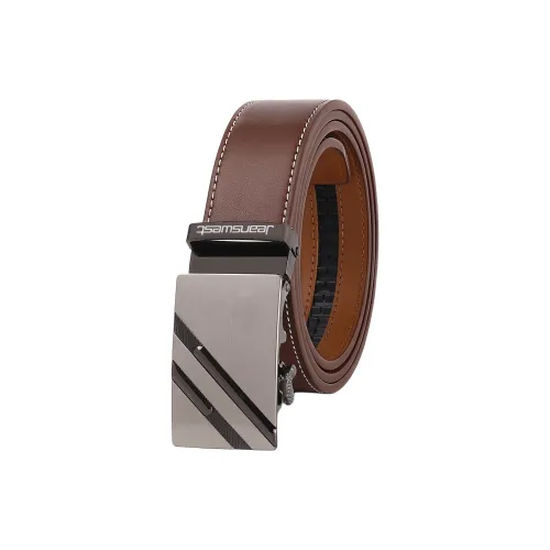 JEANSWEST Ремни из спилок коровьей кожи Мужской 3,5 см