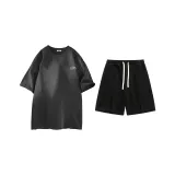 954 Темно-серый + Черный (Комплект с коротким рукавом)