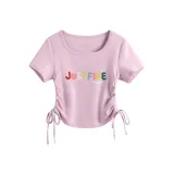 Пастельный розовый (Яркий центральный логотип)