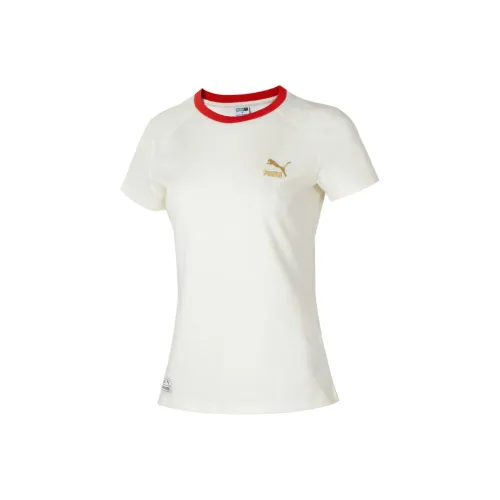 PUMA Обычный T Рубашка Женская Белая