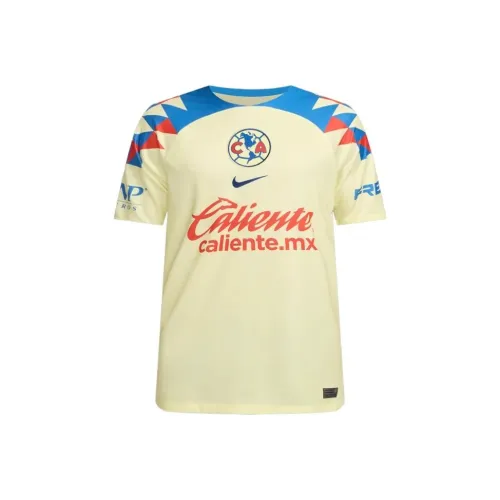 nike Club América 2023 24 Stadium Дом Футбол Джерси Мужской Лимон Шифон Корона Синий JAY