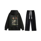 Комплект одежды (Черный топ + Черные джинсы)