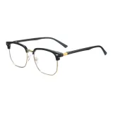 Яркий черный с золотой рамкой, фотохромные линзы I06